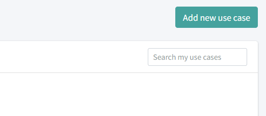 Botón Add new use case