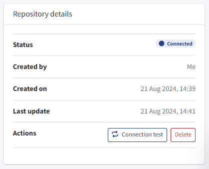 Repositorio conectado