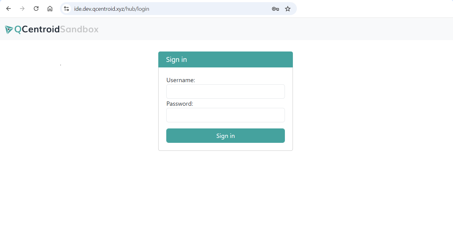 Pantalla de login del LaunchPad