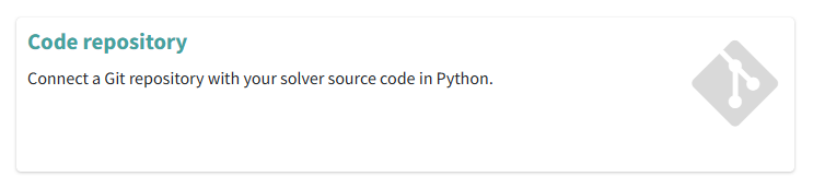 Code repositor type of solver